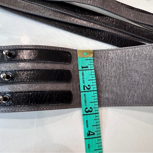 Marc Cain Leather Triple Strap Wide Waist Cincher - Picture 11 of 14